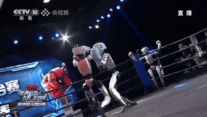 CMG世界机器人大赛机甲格斗擂台赛_总台具身智能机器人科普直播_机器人格斗赛