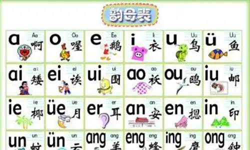 所有韵母都有哪些