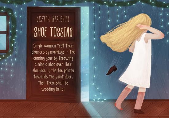 捷克:扔鞋测桃花