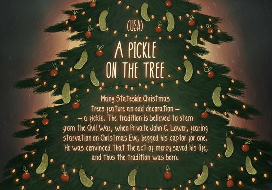 美国:树上的酸黄瓜