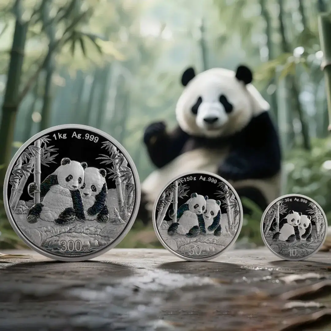 熊猫币设计图稿两只熊猫_2026马年纪念币来了_2026版熊猫纪念币发行公告