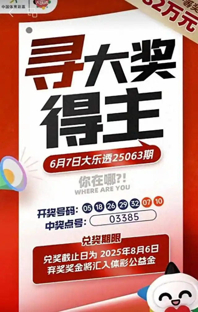 倒计时6天782万元彩票大奖迟迟无人认领