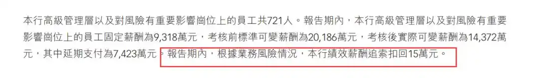 让员工退还3年过节费?银行回应_金融机构反向讨薪数据披露_招商银行追回绩效薪酬制度