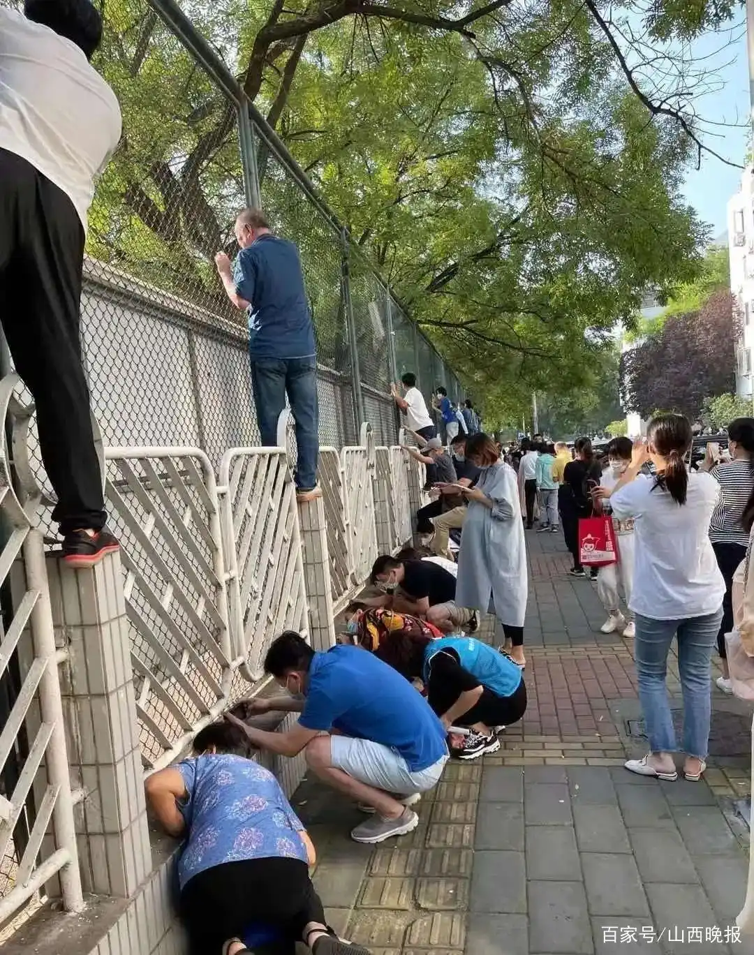 校园围墙家长现象_新生入学家长观察_一年级孩子遭遇“开学最大打击”