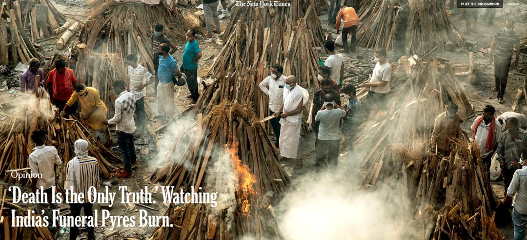 直击印度大型露天火葬：“死亡是唯一的真相”