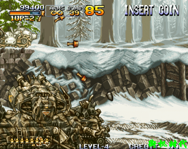 《合金弹头》杀伤力最强的攻击手段，BOSS刚刚出场就被秒