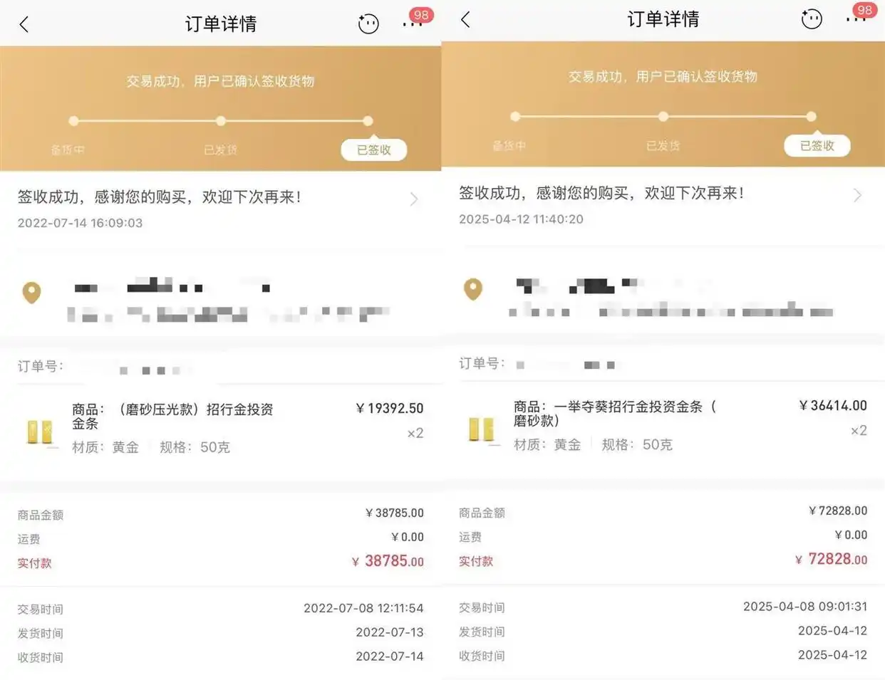 武汉一教授每年强制自己定投100克黄金，最高收益近四倍