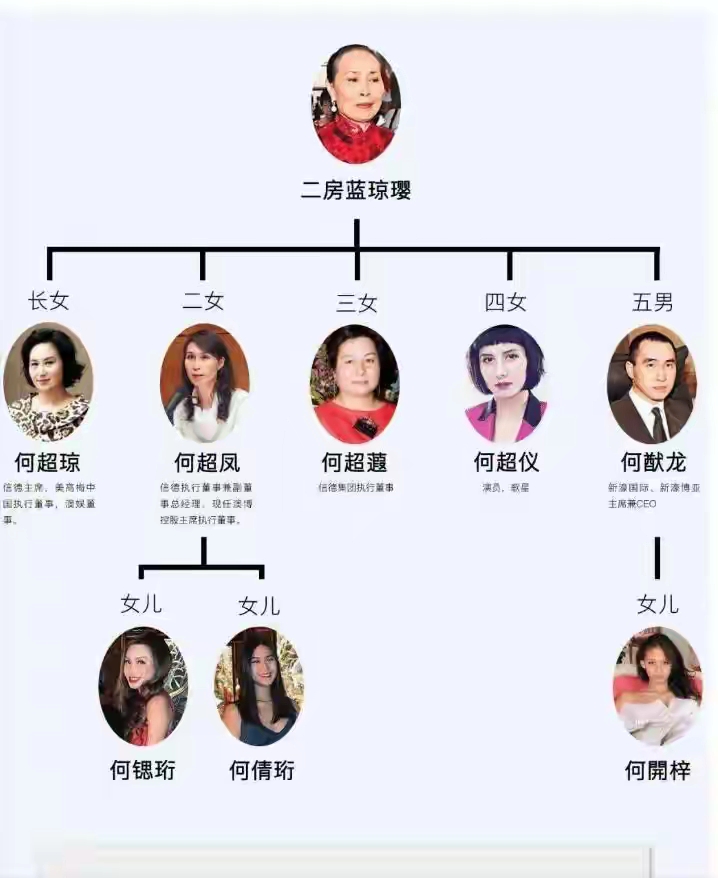 何鸿燊四房太太子女_澳门赌王_何超英何超琼何超莲何超欣