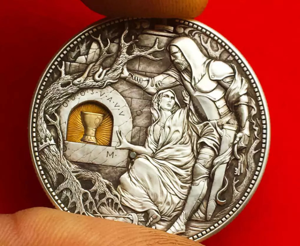 俄罗斯博主Roman Booteens硬币艺术_美国一男子疯狂囤500万枚5美分硬币_50美分硬币雕刻