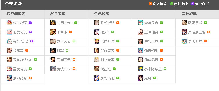 昆仑在线的旗下产品