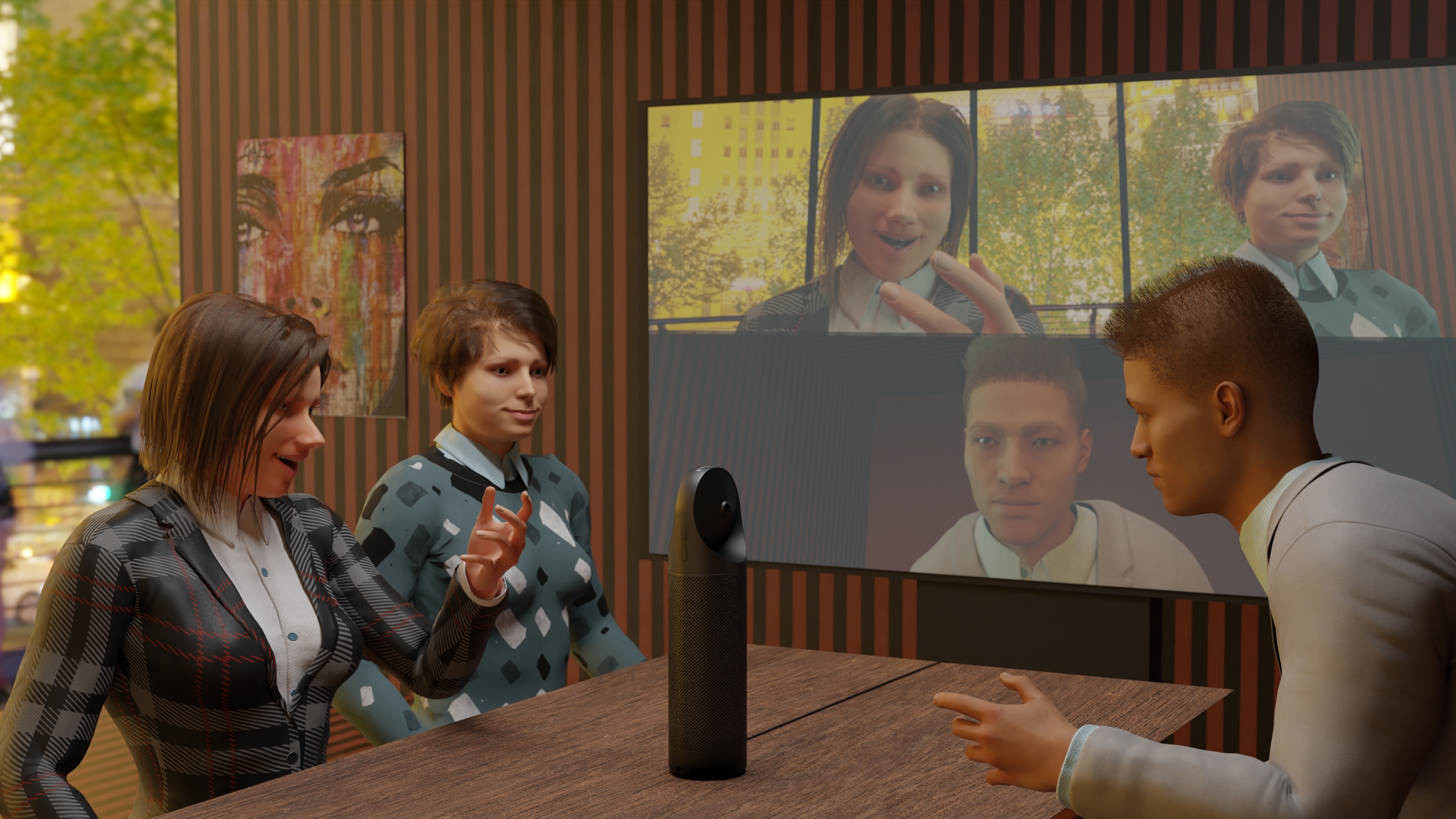 双目全景相机应用_视频会议软件都有什么_全景视频会议系统