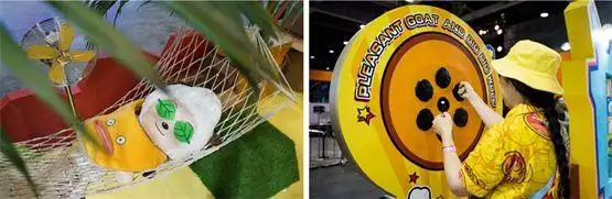 喜羊羊与灰太狼小游戏_CICF漫展 喜羊羊与灰太狼 巨型喜羊羊和萌宠吥喜