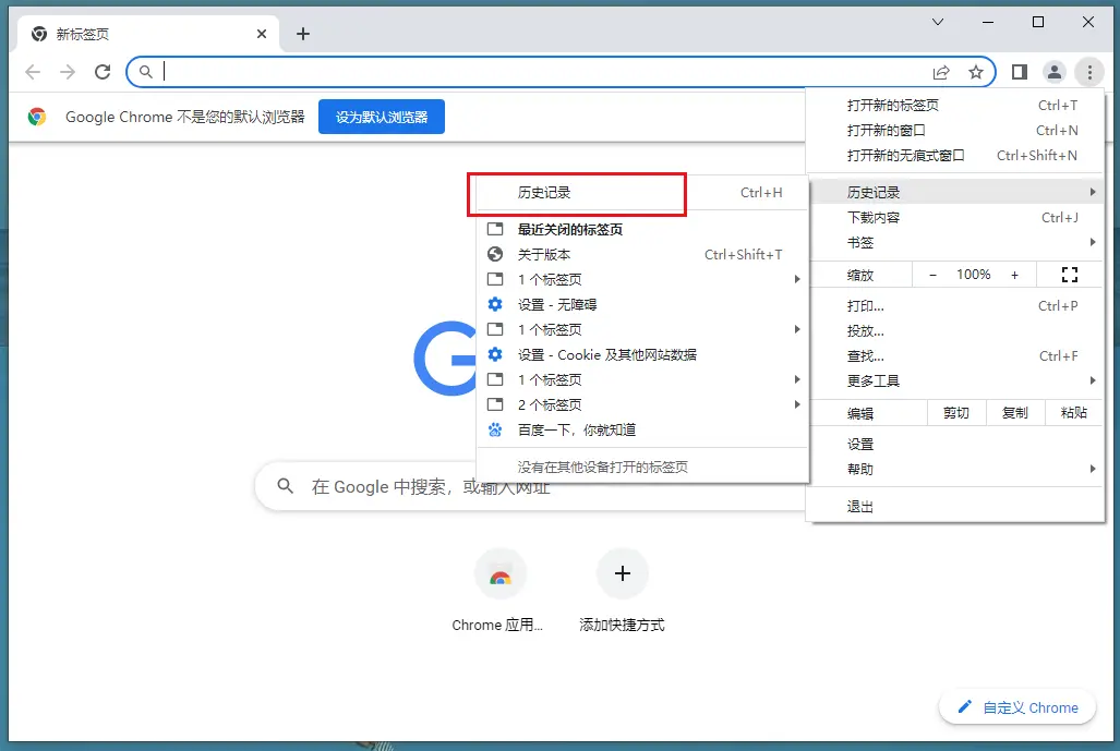 如何彻底删除谷歌浏览器搜索记录5