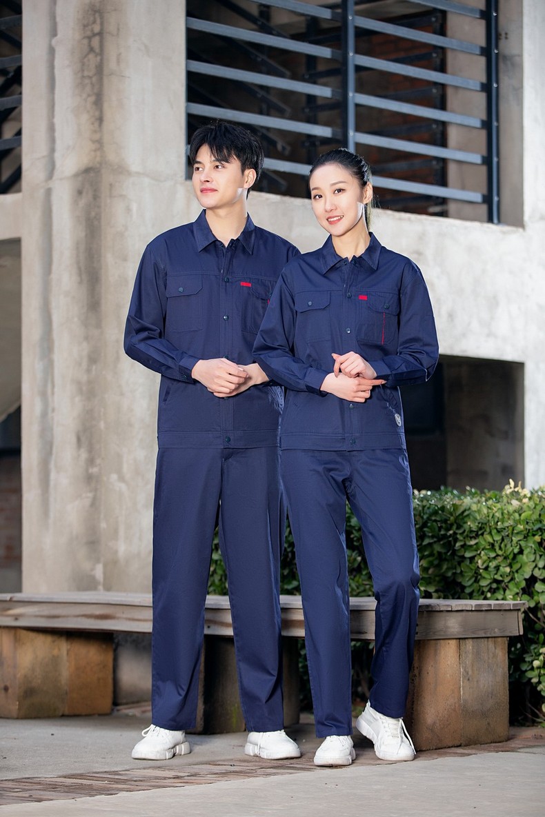 加油站防静电工作服 夏装 加油站工作服定制_中石化工作服照片