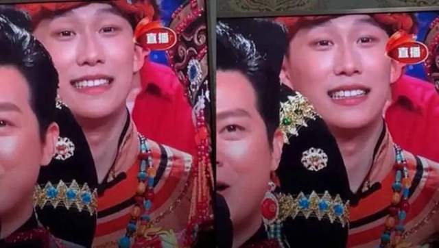 央视春晚微笑哥 19秒不眨眼 伴舞演员职业素养_春晚笑脸哥冉东升