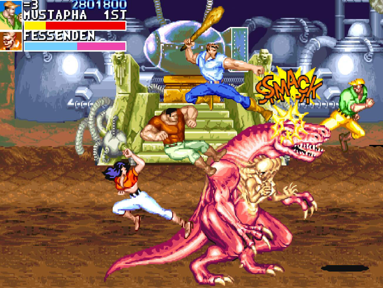 街机《恐龙快打》漫画剧情：汉娜被蜥蜴人捉住，改写了人类的命运