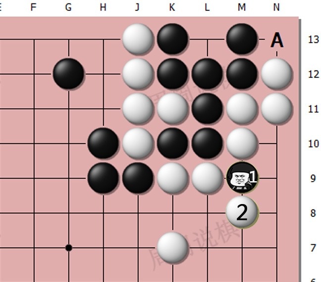 围棋入门 暗气_围棋对杀切断增加暗气_围棋对杀暗气运用