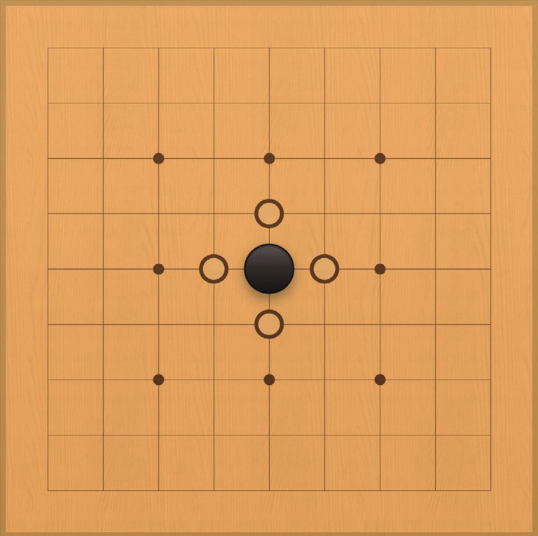 棋子边界气数_围棋气的概念_围棋入门 暗气