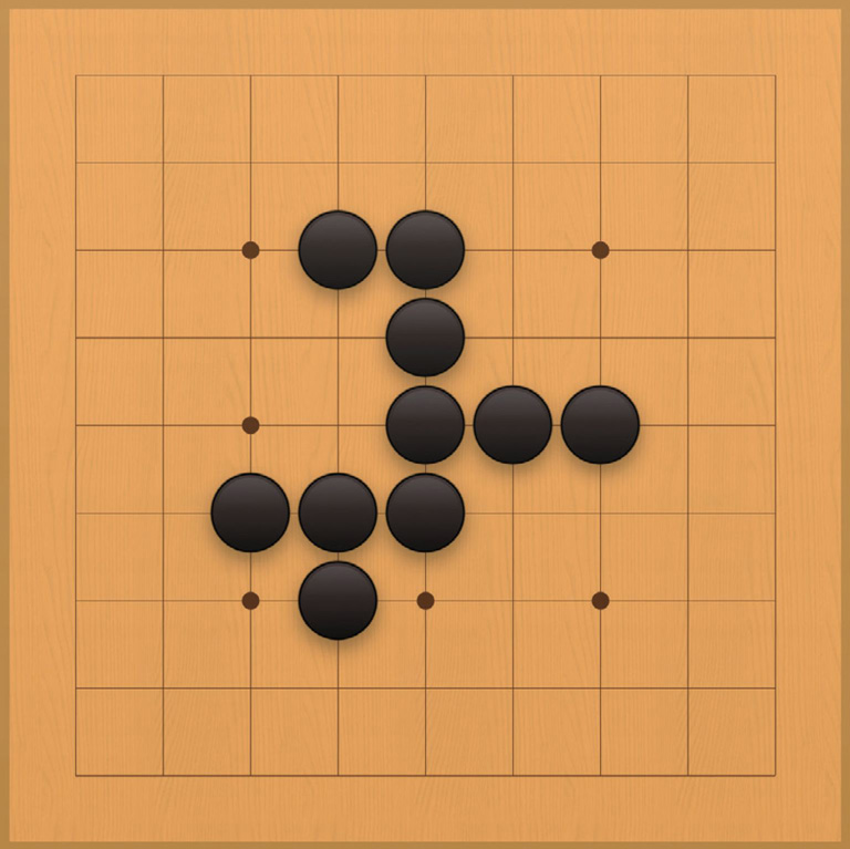 围棋入门 暗气_棋子边界气数_围棋气的概念