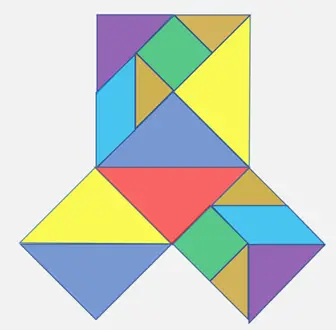 七巧板组成_七巧板历史演变_中国梦七巧板图片