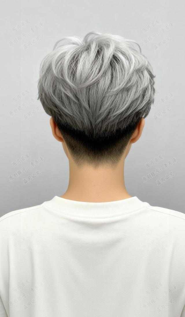 2026小男孩流行发型_不染白发发型_白发碎蓬卷