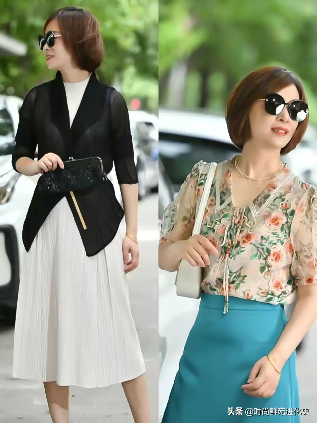 衬衫半裙搭配_60岁女性夏日穿搭_高档雪纺衫