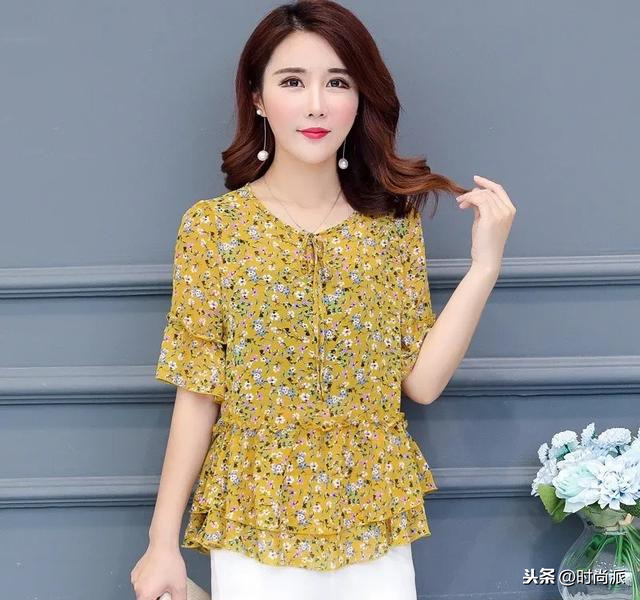 修身显瘦雪纺衫_雪纺衫春季穿搭_高档雪纺衫