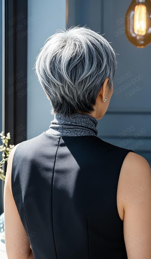 短碎发层次感设计_白发造型设计_2026小男孩流行发型