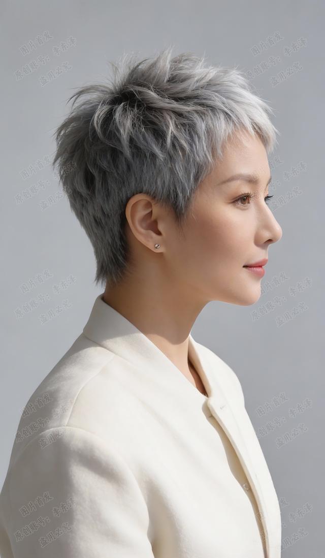 短碎发层次感设计_白发造型设计_2026小男孩流行发型