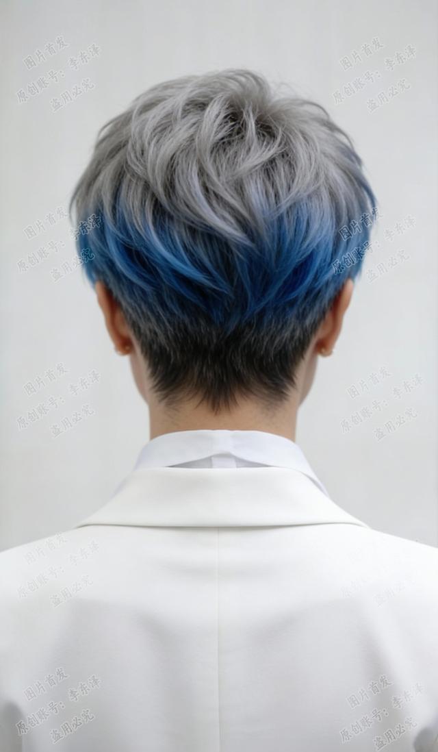 2026小男孩流行发型_自然银发+短发层次_白发趋势增强非遮盖