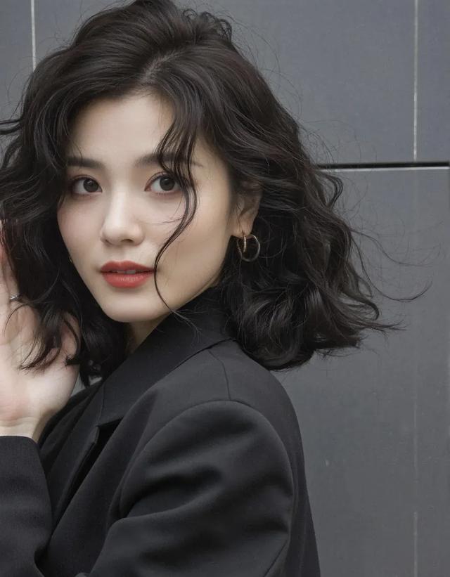 慵懒风中短羊毛卷_头包脸发型设计_2026小男孩流行发型