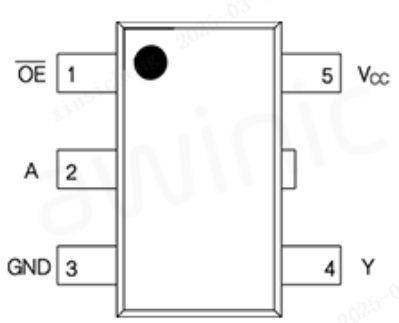 图7 AWS74LVC1G125封装图