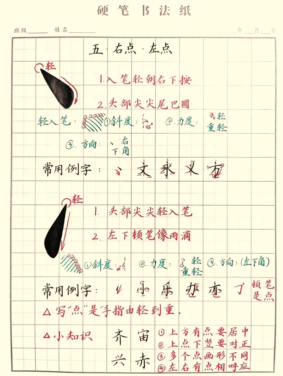 硬笔书法入门：9大基础笔画拆解，手把手教你写好每一笔