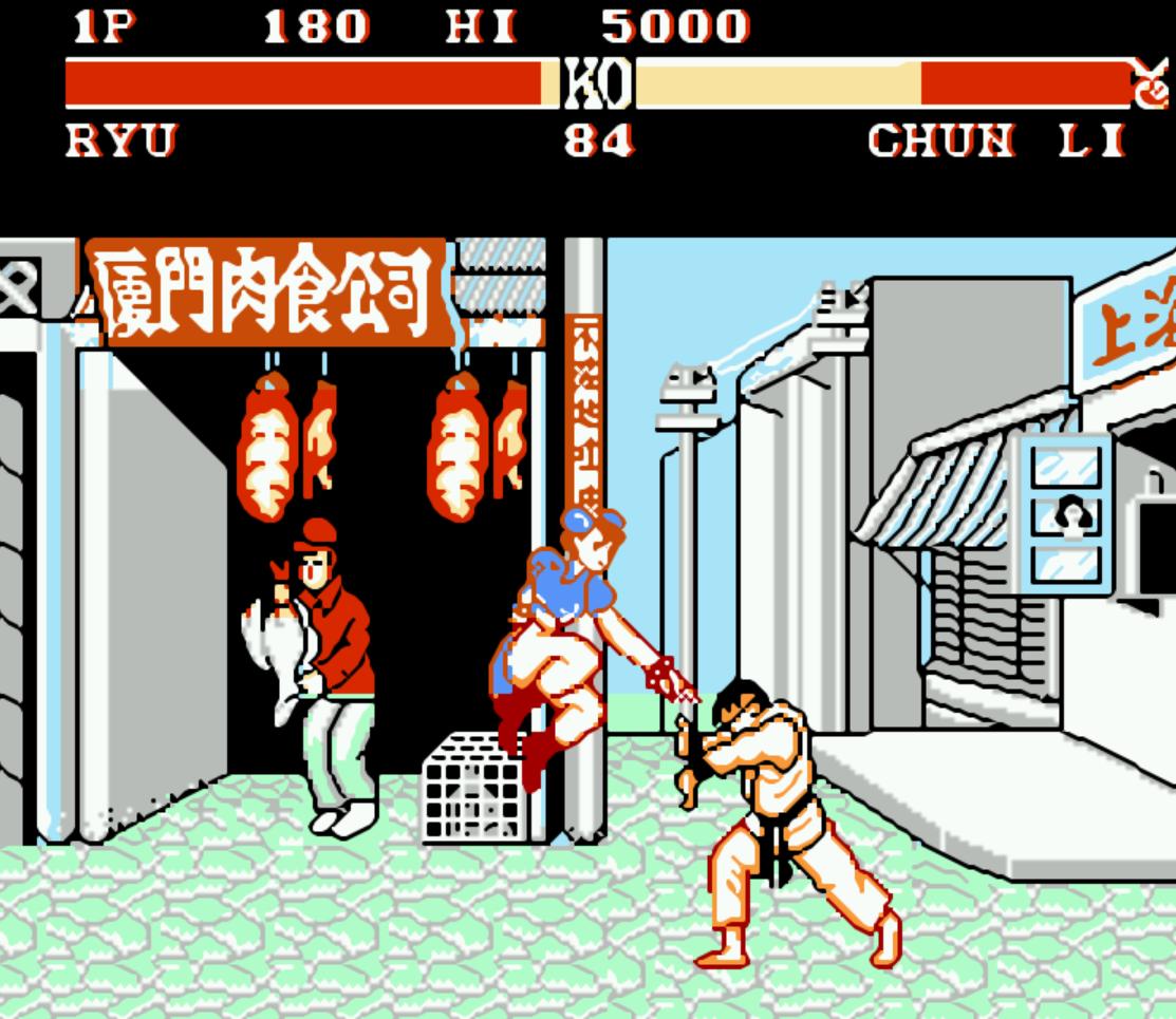 FC格斗游戏经典作品_FC平台格斗游戏推荐_超级街头霸王4比赛