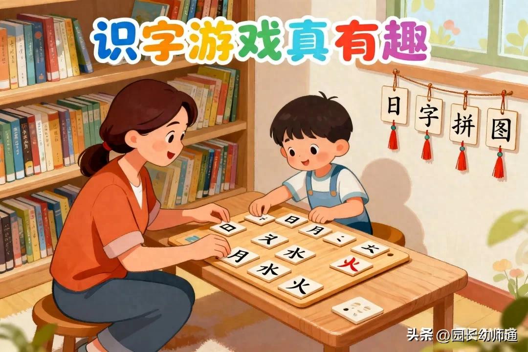 40个有趣的识字游戏，快和孩子一起玩起来吧~
