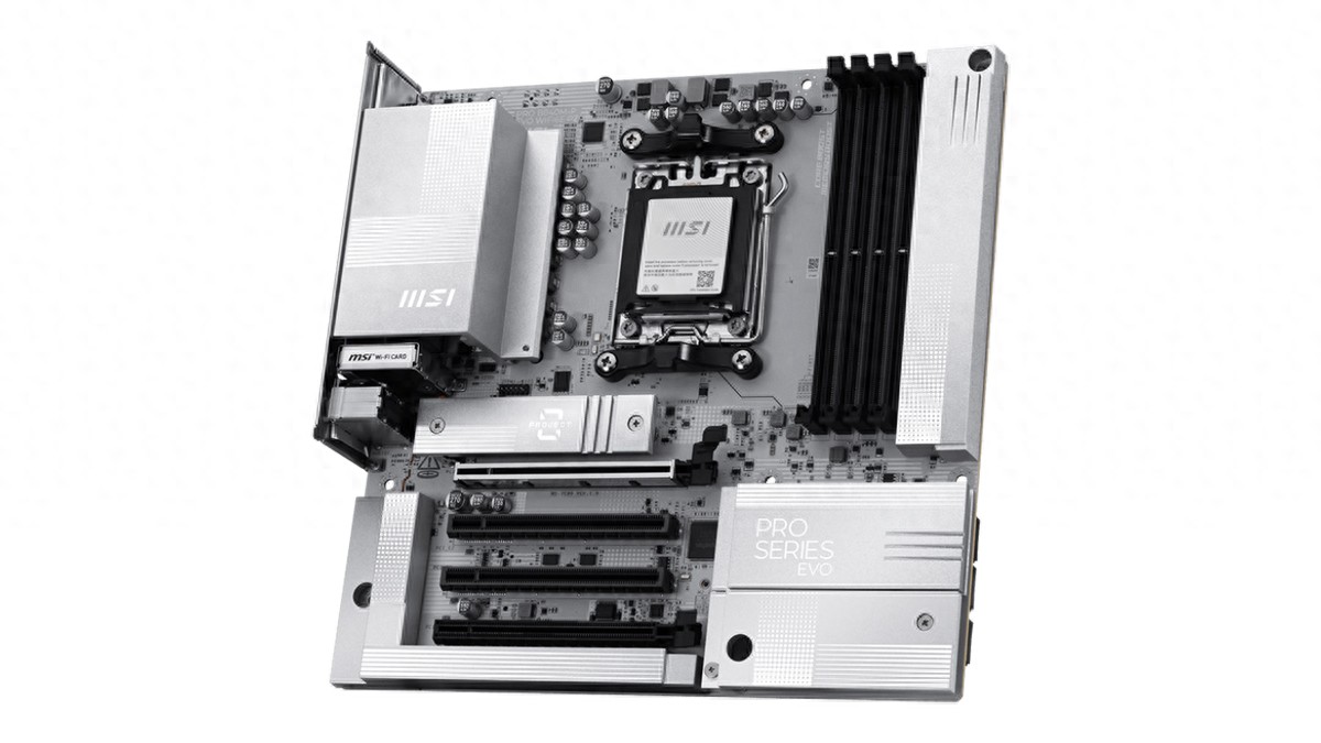 微星发布PRO B840M-P EVO WIFI6E PZ：更实惠的背插主板，配64MB BIOS