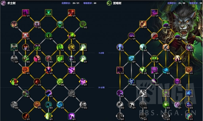 魔兽世界10.0前夕天赋加点攻略_魔兽世界10.0前夕职业专精加点指导_dh大秘境天赋