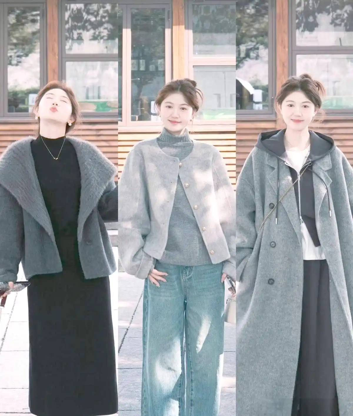 多彩大衣搭配建议_冬季穿搭技巧_冬季粗细腰带搭配