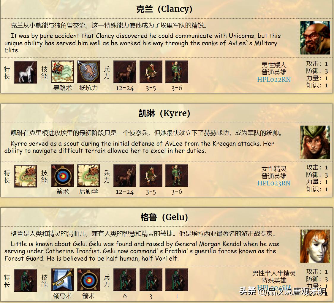 人族无敌30什么职业厉害_英雄无敌3九大种族排名_英雄无敌3种族实力对比