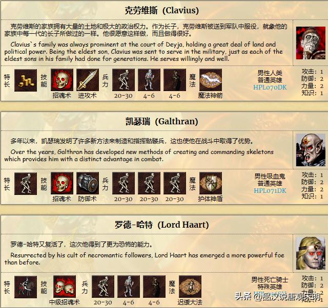 英雄无敌3种族实力对比_英雄无敌3九大种族排名_人族无敌30什么职业厉害