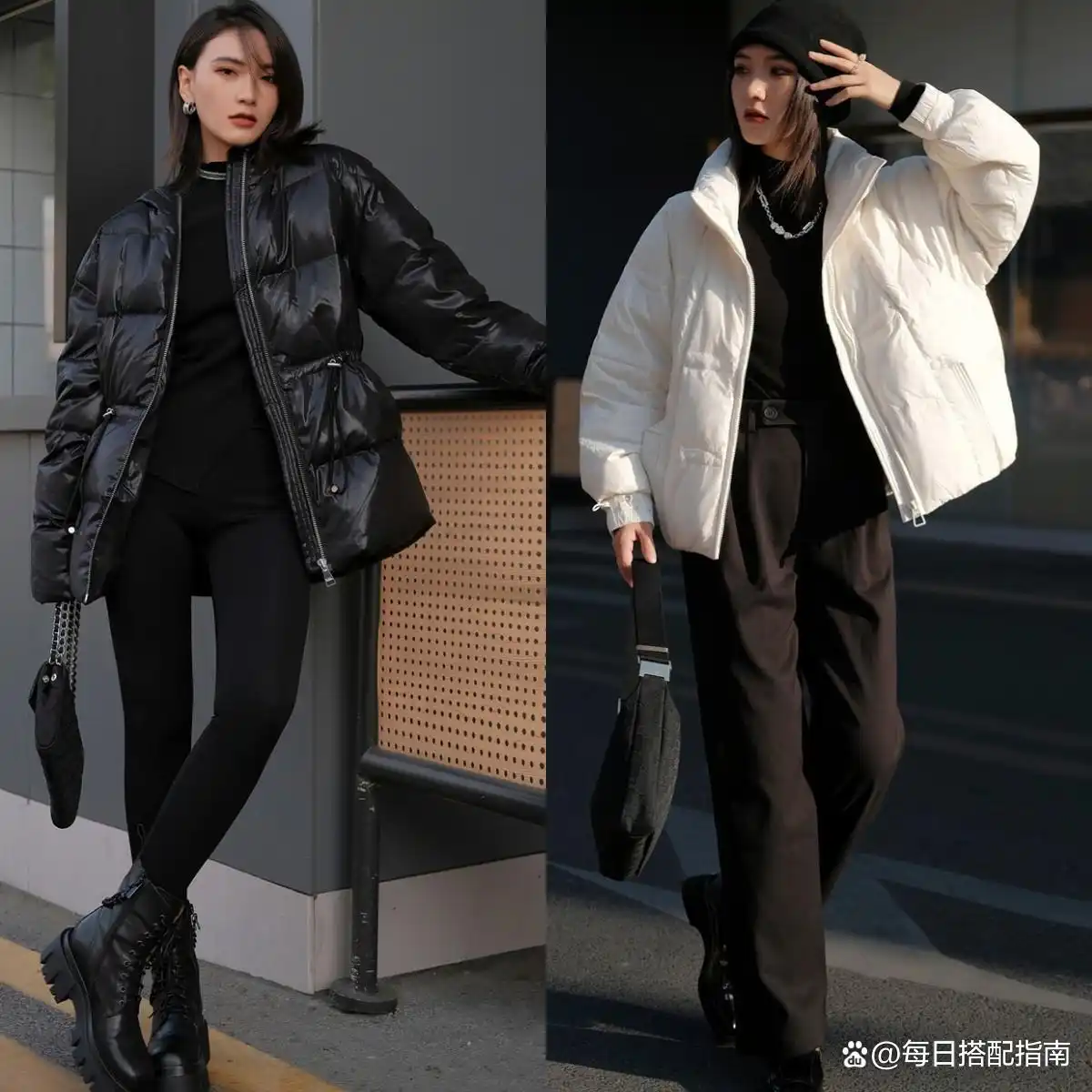 冬天羽绒服怎么穿才好看？学会这3个“搭配套路”，想不美都难