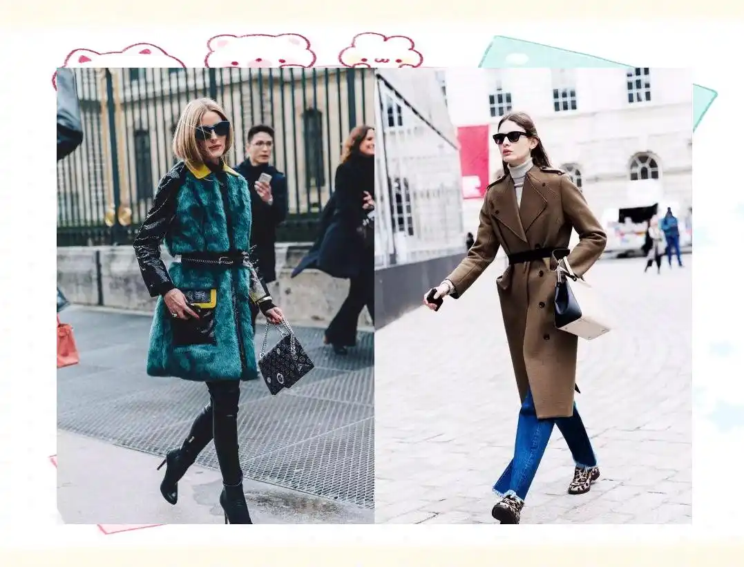 冬季穿搭腰带技巧_提升腰线显瘦方法_冬季粗细腰带搭配