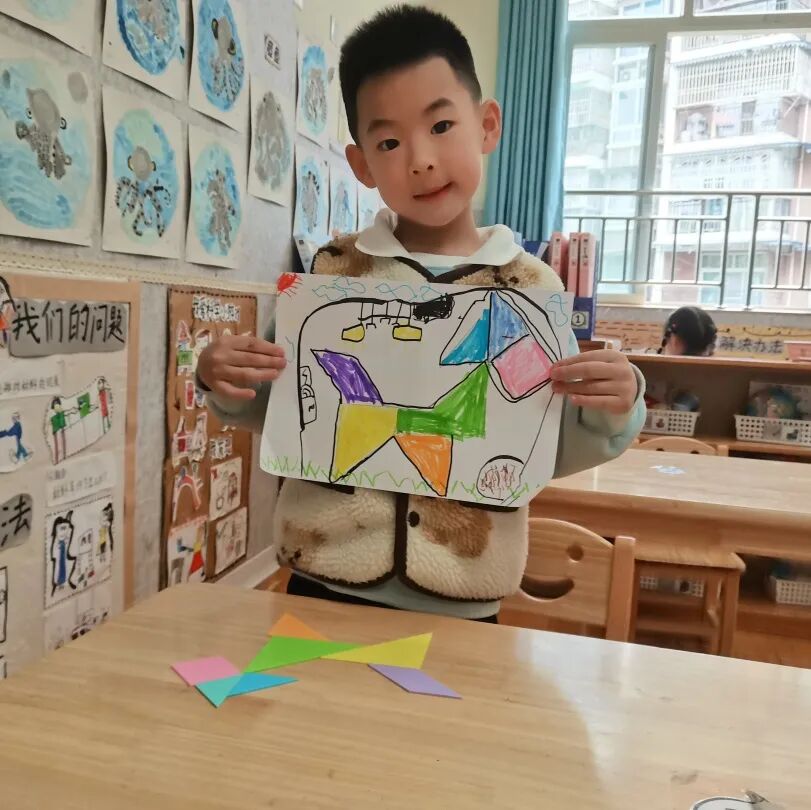 七巧板幼儿园活动_智力拼图游戏_七巧板拼图游戏