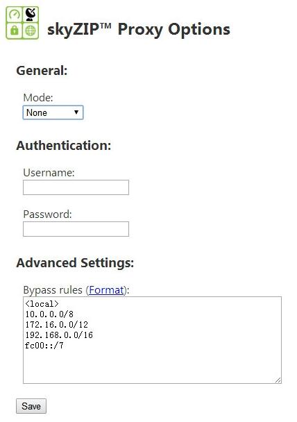 skyzip proxy Chrome插件 v0.8.1 官方免费版