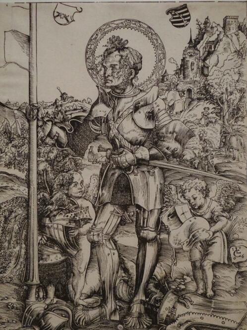 15世纪板甲骑士绘画_哥特米兰板甲设计_哥特板甲