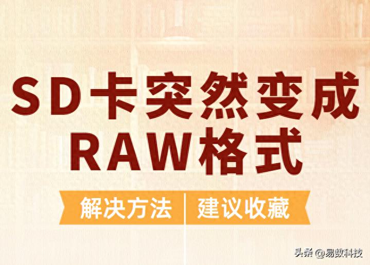 变成RAW格式的SD卡怎么恢复？别直接格式化