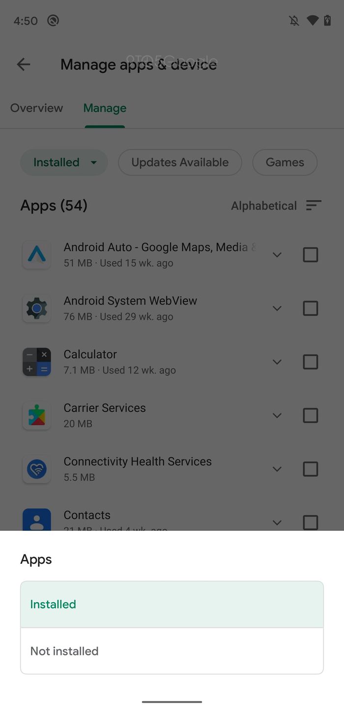 Play Store 我的应用 更名为管理应用和设备_apk store_Play Store 新功能 概览标签页
