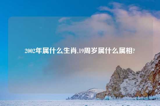 2002年属什么生肖,19周岁属什么属相?