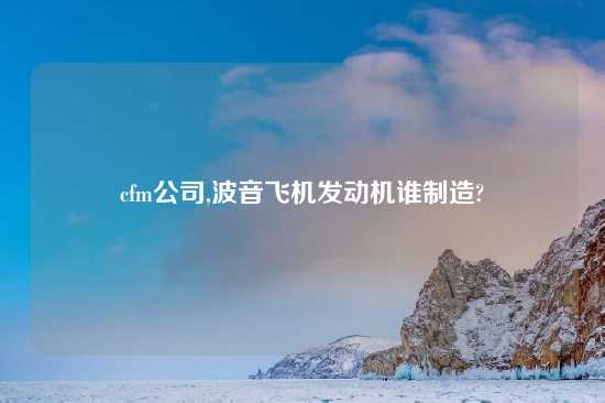 cfm公司,波音飞机发动机谁制造?