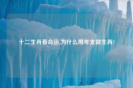 十二生肖看命运,为什么用年支做生肖?